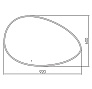 Зеркало Омега 920*600 (бесконтактный сенсорный выключатель)