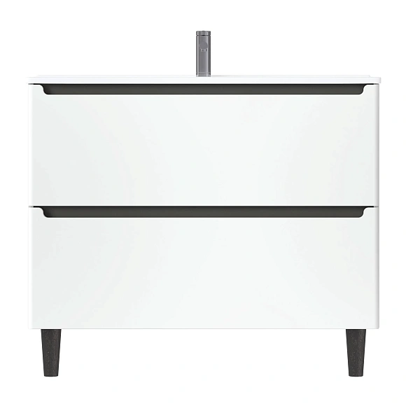 Тумба под раковину Coda "Оскар" 105Н 2я перламутр белый