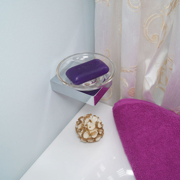 Мыльница стеклянная 21703А