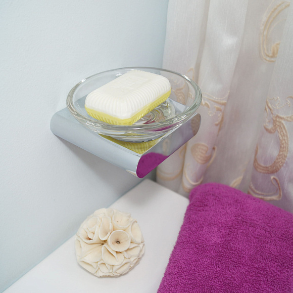 Мыльница стеклянная 23103А