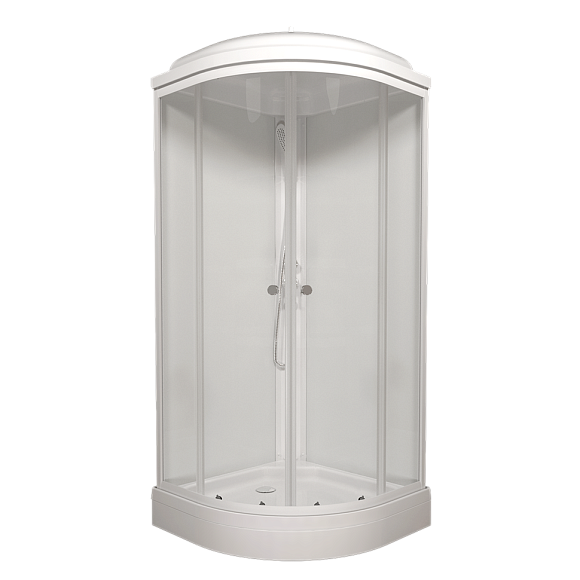 Душевая кабина Экстра 900*900*2150 низкий поддон. светлая