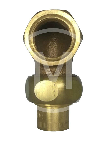 Присоединитель угловой под пайку д/медн. трубы с накид. гайкой 18-3/4" вн (110-010) лат