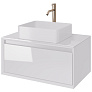 Тумба INSIGHT 80 подв.стекл.стол.с отв. для установки накл. умыв. и см.  арт. 99.9200