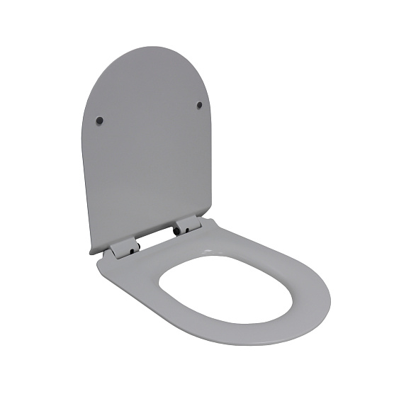 Сиденье с м/л для унитаза GEKKO MQ176 gray 