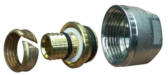 Фитинг компрессионный для труб PEX 16х2,0х3/4 арт. SFС-0021-001620 STOUT (Евроконус)