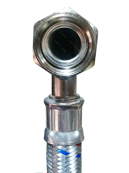 Гибкая подводка для воды НР1*ВР1 угловая , длина 800мм SHF-0167-252525 STOUT 