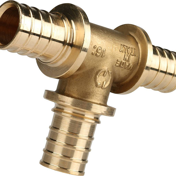 Тройник 25х25х25 для труб PEX аксиальный арт. SFA-0013-000025 STOUT