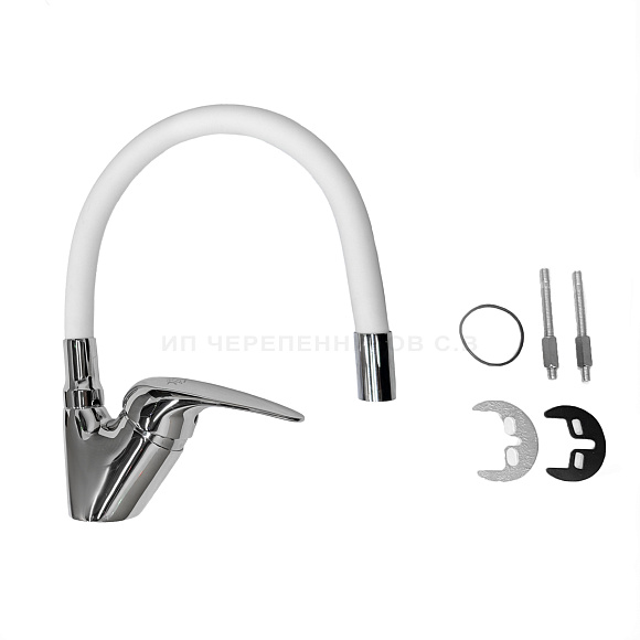 СМ-М11 R302 ВЕРОНА гибкий излив БЕЛЫЙ (Гекко)