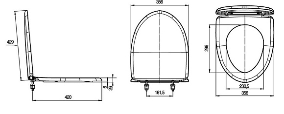 Сиденье для унитаза "Версия" (Santeri)