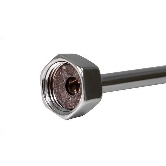 Подводка для смесителя МЕДНАЯ 60 см ХРОМ ПАРА- 2 штуки