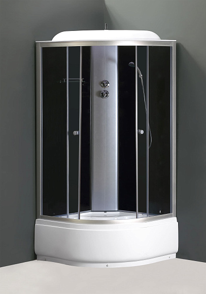 Душевая кабина 7690 GEKKO 900*900*2150 глубокий поддон. темная