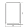 Зеркало Мальта  550*800 ( выключатель-сенсор)