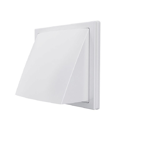 Выход стеновой вытяжной с обратным клапаном 150х150 с фланцем 55х110