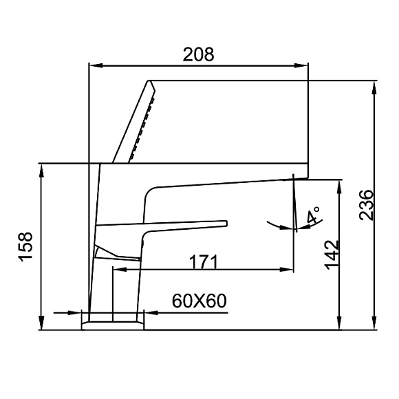 Смеситель на борт ванны FAOP A1109-6