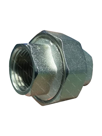 Присоединитель 1/2" прямой вн-вн (190-013) лат