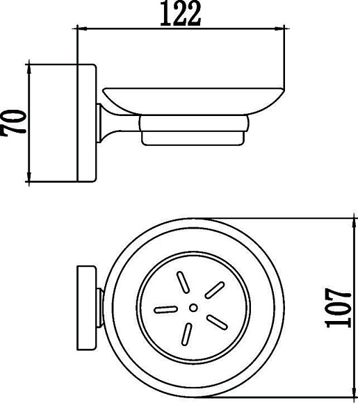 Мыльница одинарная  7059