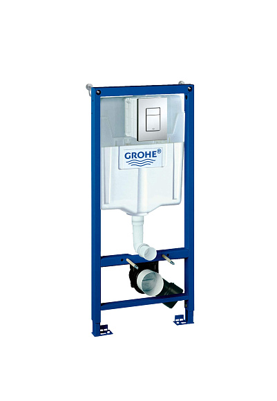 Инсталляция для унитаза GROHE RAPID 38772001 ( с кнопкой смыва, две кнопки пневматические. хром)