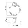 Полотенцедержатель кольцевой 7060