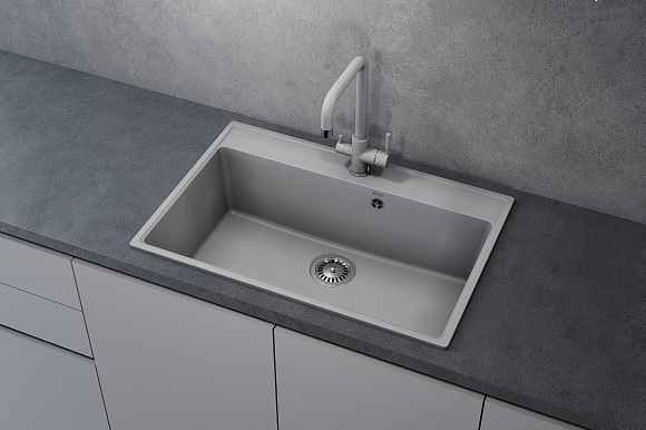 Мойка ULGRAN Quartz Forte 760-07 уголь