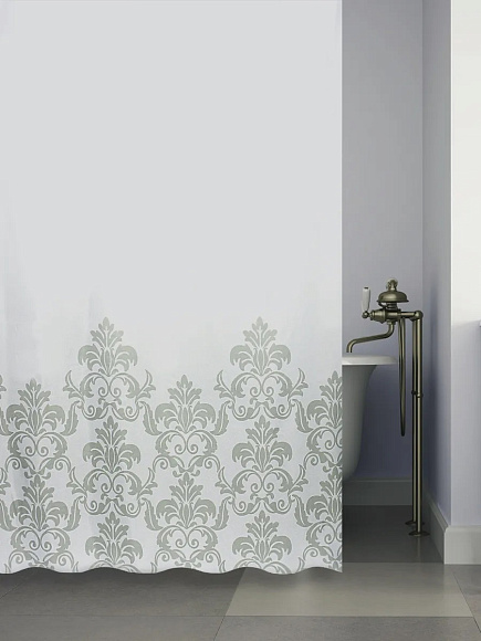 Штора для ванны CLASSIC FASHION (серый) 180*200 2100S/21