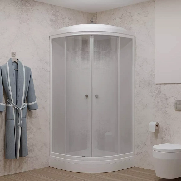 Душевая кабина Лайт А 100*100*230,5 низкий поддон. светлая