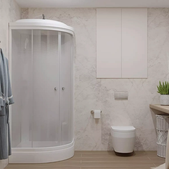 Душевая кабина Лайт А 100*100*230,5 низкий поддон. светлая