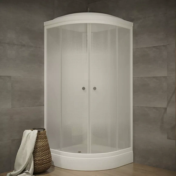 Душевая кабина Лайт А 100*100*230,5 низкий поддон. светлая