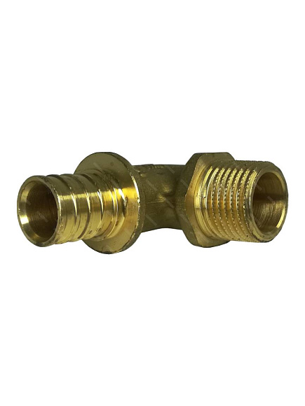 Угольник -переходник с нар.р. 20XRх1/2" для труб PEX аксиальный арт. SFA-0005-002012 STOUT