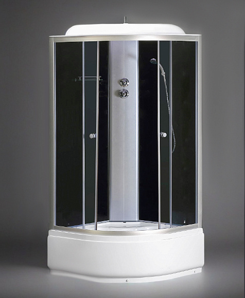 Душевая кабина 7690 GEKKO 900*900*2150 глубокий поддон. темная