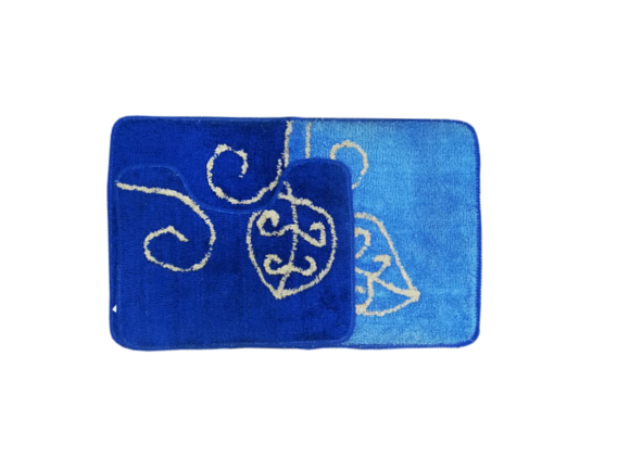 Комплект ковриков ЛИСТЬЯ RGS2445С/2  голубой