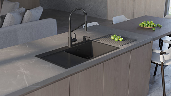 Дозатор OM-04-BN латунь/нерж. сталь