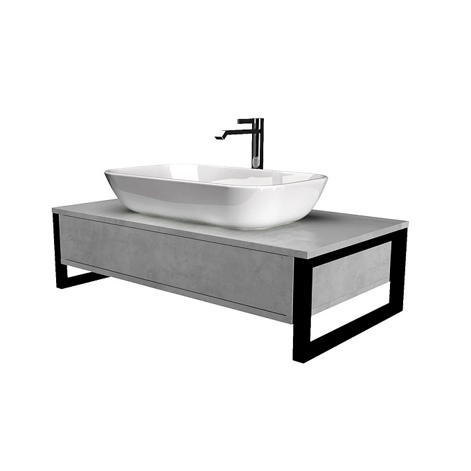 Тумба GRUNGE LOFT 80П 1в.я Бетон светлый