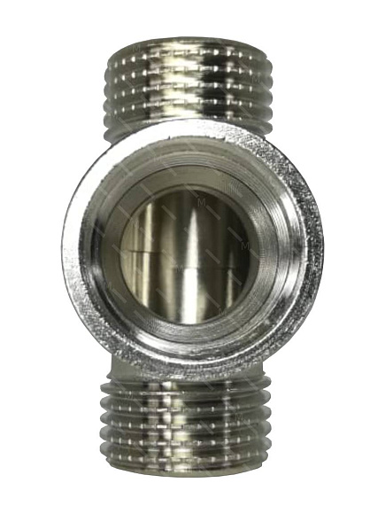 Тройник 1/2" нар/вн/нар (0918.1515), латунный