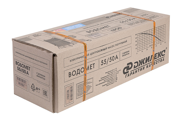 Насос скваж. "ВОДОМЕТ ПРОФ" 55/50 А с донным фильтром арт.6550