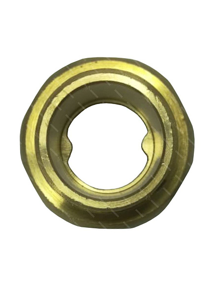 Присоединитель угловой под пайку д/медн. трубы с накид. гайкой 18-3/4" нар (110-017) лат