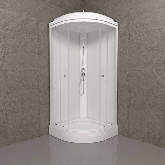 Душевая кабина Экстра 900*900*2150 низкий поддон. светлая