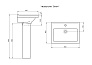 Раковина с пьедесталом "Визит" (Santeri)