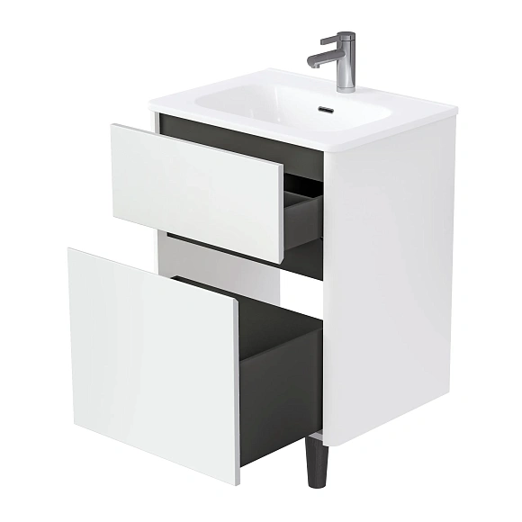 Тумба под раковину Mona "Rondy"  70 Н 2я белый