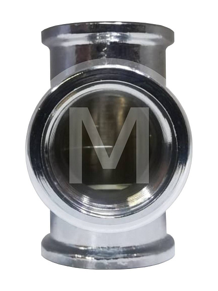 Тройник 1/2" вн/вн/вн ХРОМ (200-007) лат