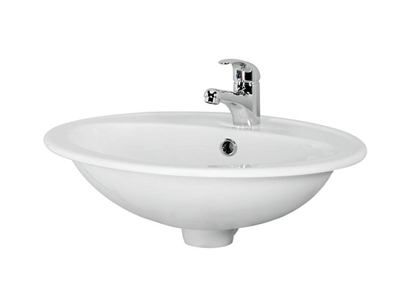 Умывальник на столешницу " Calla-54"c 1 отв.