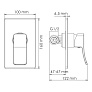 Смеситель для душа Exter 1651 WasserKRAFT