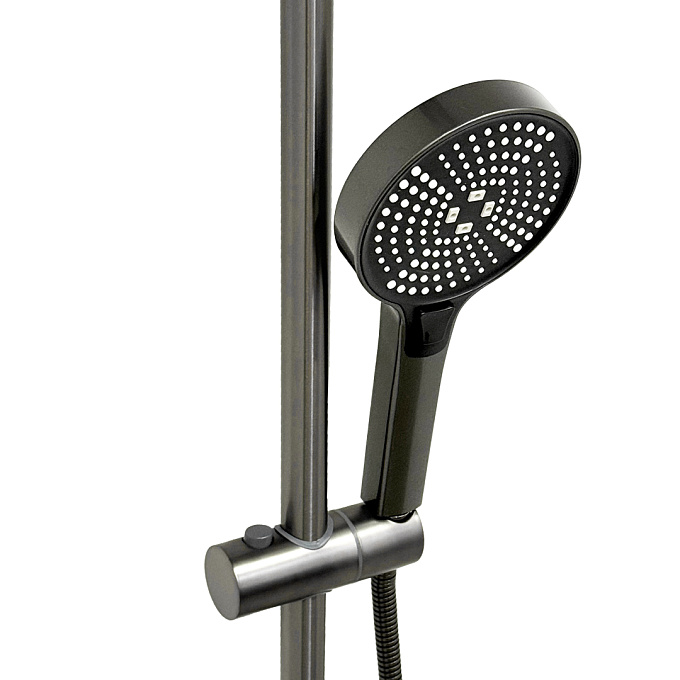 Смеситель/душа стационарный Gatto HS-8020-3 metal gray