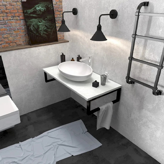 Тумба GRUNGE LOFT 80П 1в.я Бетон светлый