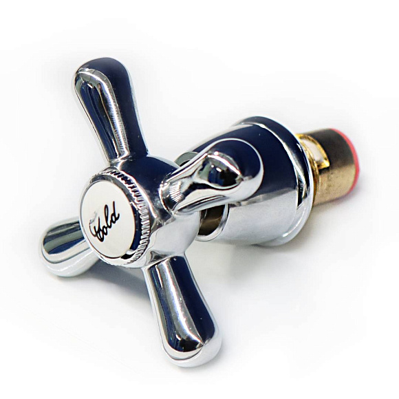 Кран-букса керамическая 1/2 маховик Крест металл