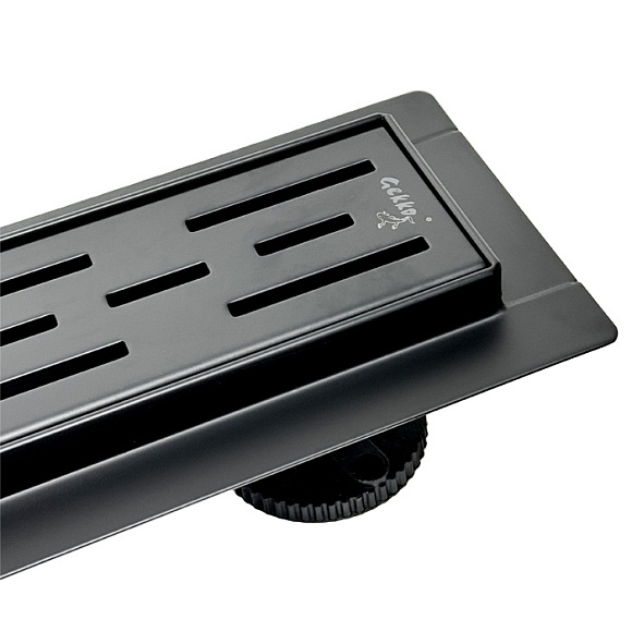 Трап душевой линейный нерж. 600мм ЧЕРНЫЙ КЕ-101А GEKKO