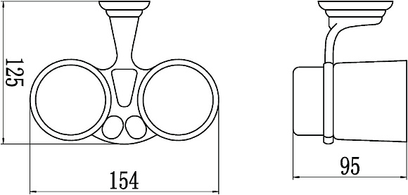 Подстаканник двойной 3168