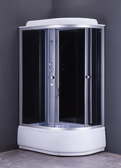 Душевая кабина 7120L GEKKO 120*80*2150 левая. глубокий поддон. темная