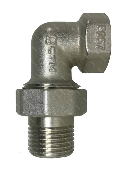 Присоединитель 1/2" угловой вн/нар (190-016) лат