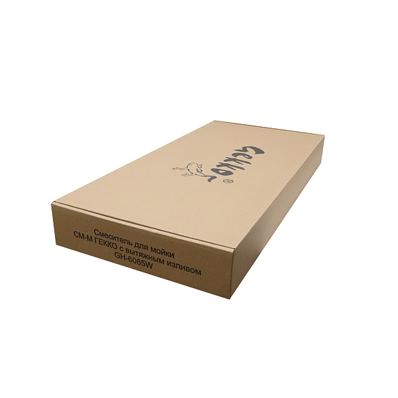 СМ-М ГЕККО с вытяжным изливом GH-6085-W БЕЛЫЙ, ЗОЛОТО