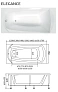 Ванна "ELEGANCE" 150*70